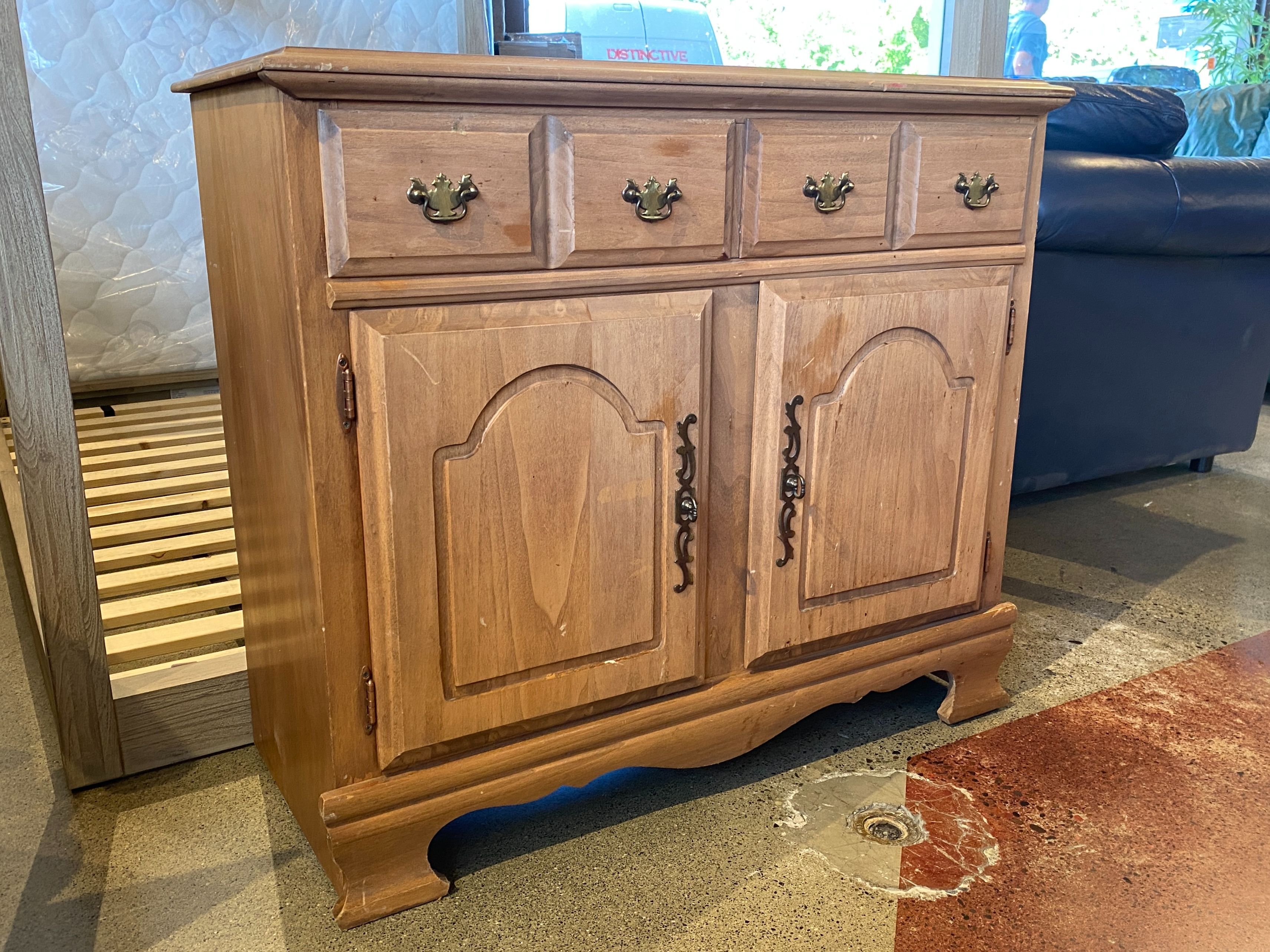 Petite Traditional 2-Drawer Sideboard/Buffet