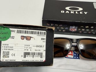 Oakley Holbrook Sunglasses NFL New Orleans Saints Black/Prizm Tungsten 