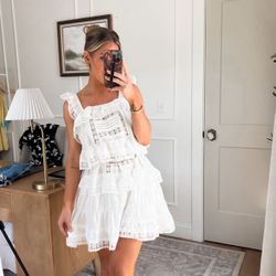 Large Women's Summer Casual Sleeveless Romper Ruffle Flowy Boho Sun Dress Loose Mini Dress with Integrated Shorts