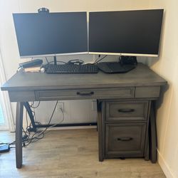 Desk and drawers