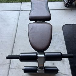 Weight Bench With Leg Attachment