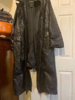 Ge leather coat very heavy