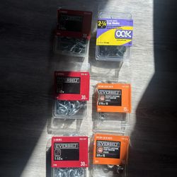 Nuts, hooks, and screws