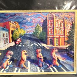 Otter Road Jeff Tocher's limited edition giclee print # 77 / 250 Artist Signed 11 x 14  Double Matted - 11 x 14 Ready to frame   Northwest Artist - Gr