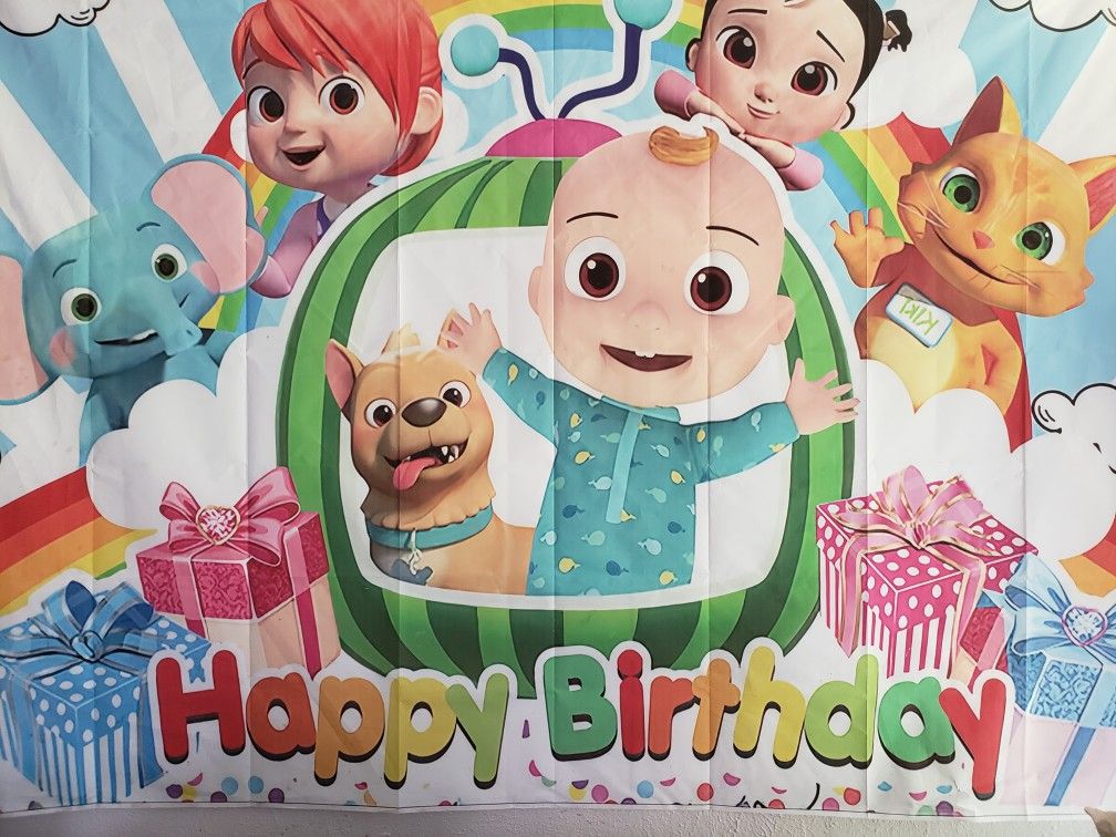 Cocomelon Banner Brand New (Happy Birthday)