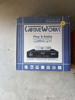 New In Box Captive Works CW-650S Classic Digital Free to Air Satellite Receiver
