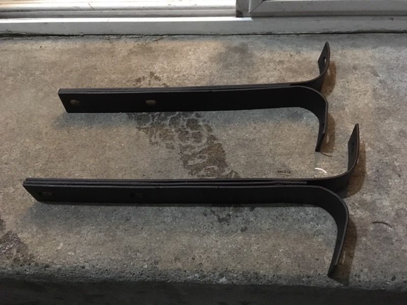 Early Vw bug rear bumper brackets
