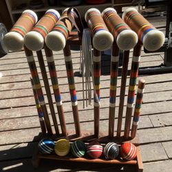 Vintage Croquet Set