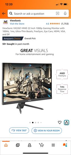 ViewSonic 22” Monitors (2x) - Brand New