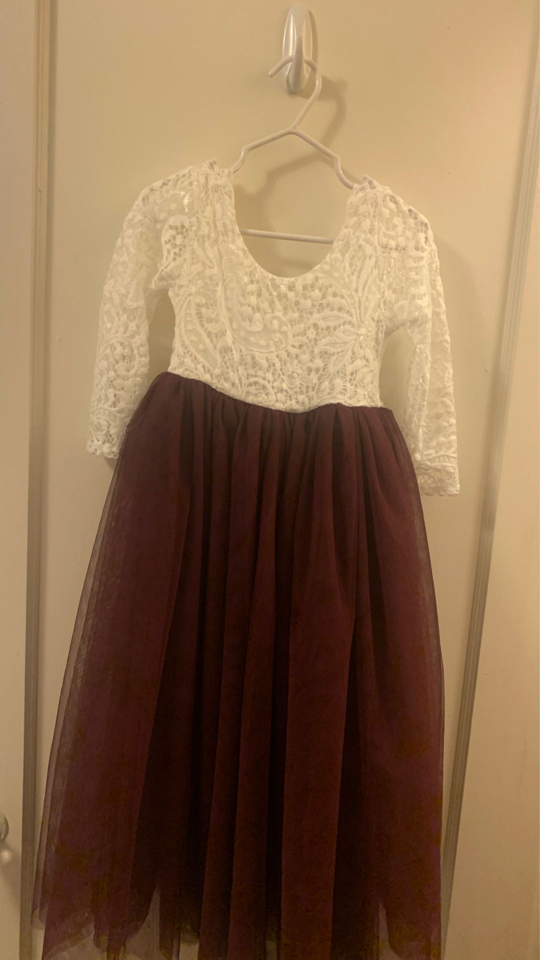 4-5t new flower girl wedding dress