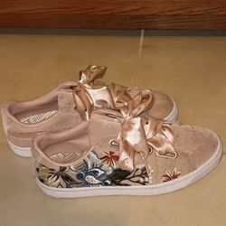 Puma Pink Suede Shoes