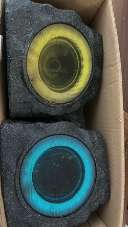 Car Speakers with LED Ring Lights – Pair