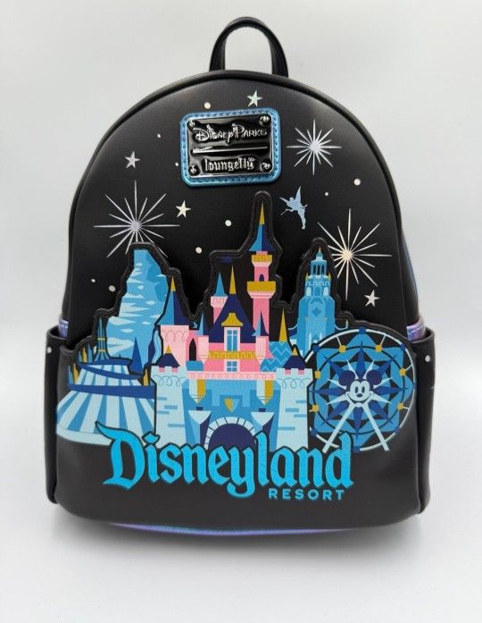 NEW Loungefly Disney Parks Disneyland Icons Mini Backpack
