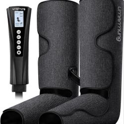 UMARMUNG Air Compression Leg Massager with Heat, Gifts for Women Men Mom Dad, Leg Foot Massager Gift for Christmas, Fathers Day, Mothers Day, Vericose