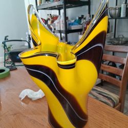 Murano Art Glass Vase 