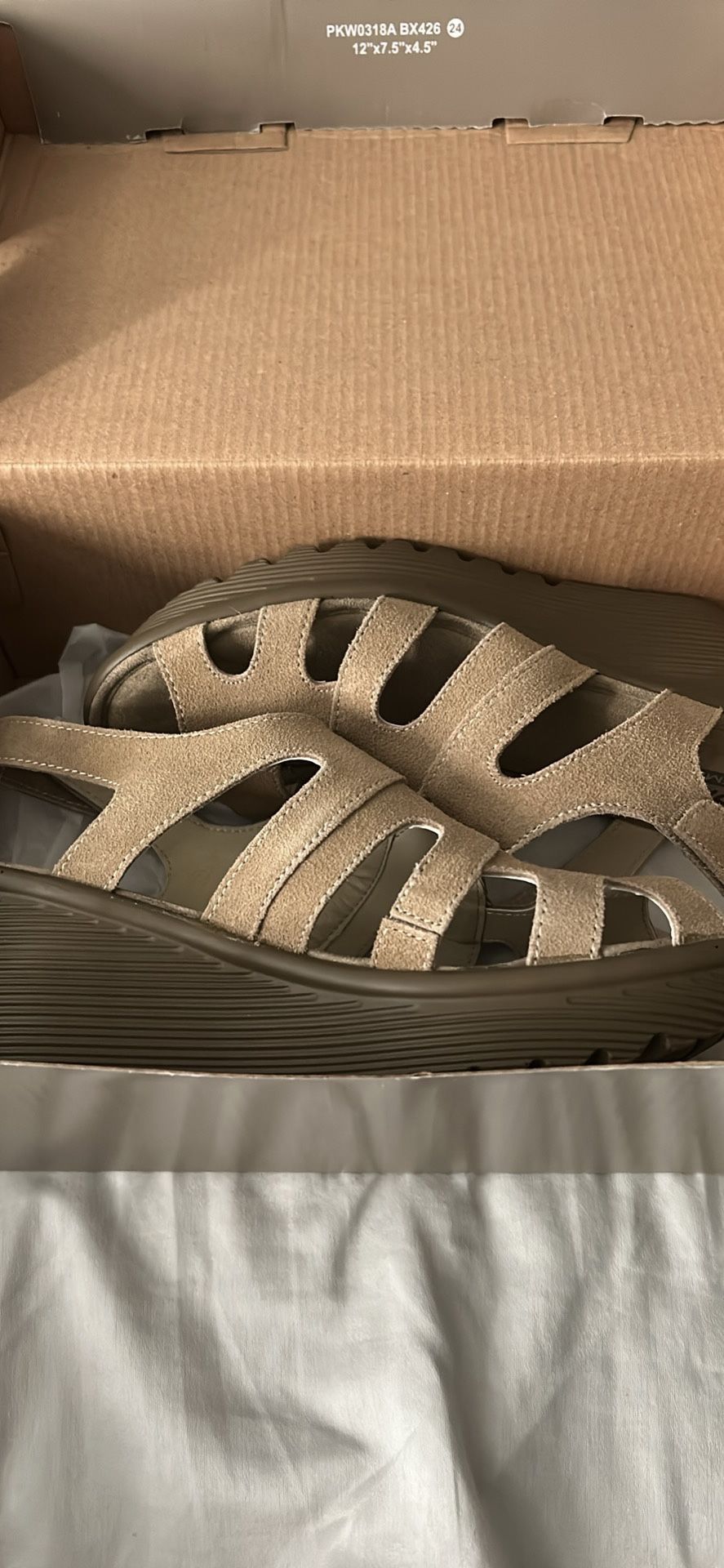 Skechers suede peep toe sling back wedges