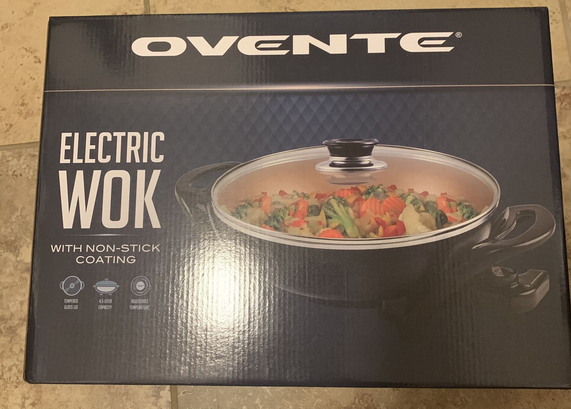 Ovente Electric Skillet 13 Inch Nonstick Aluminum Coating Body Copper SK3113CO