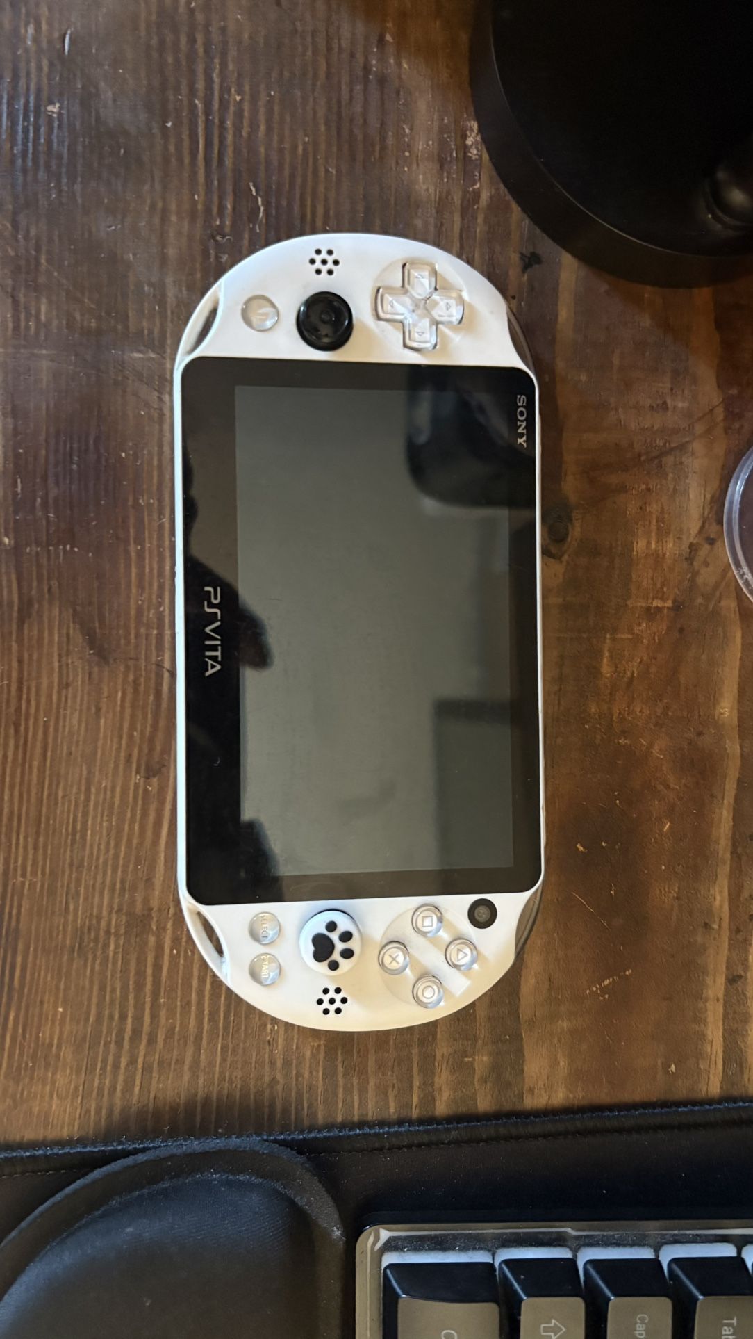 Modded WHITE PS VITA 2000 (LCD) (With charger)