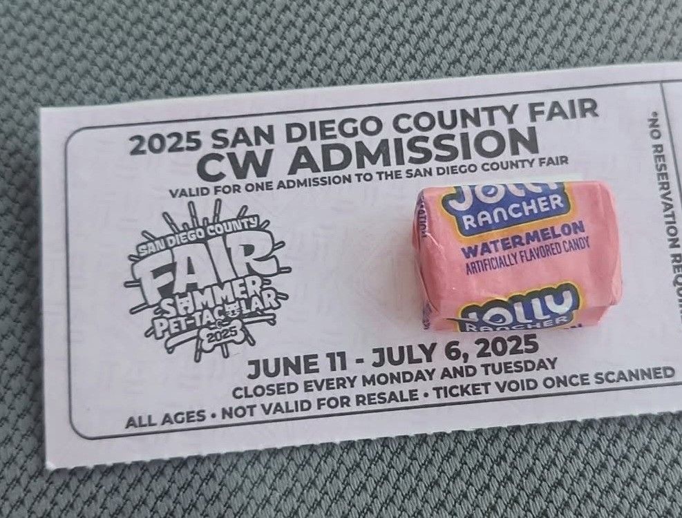 Del Mar Fair Ticket