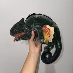Folkmanis Green Chameleon Hand Puppet Reptile Lover Puppets Toy NWT