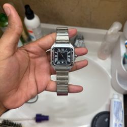 Cartier Santos 100 Steel Watch #luxury #timepiece