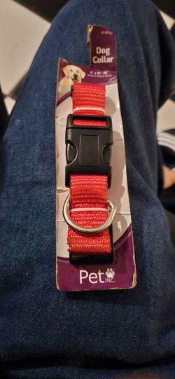 Dog Collar in Red Size Large