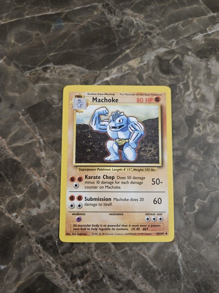 Pokemon Machoke 34/102