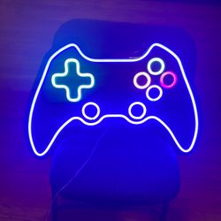 Video Game controller neon light