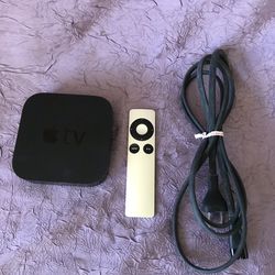 Apple TV  Box Streaming 3rd Gen Airplay Wi-Fi + Ethernet Apps  and HDMI  Includes remote And Power Cable FACTORY RESET 