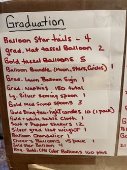 Graduation/ Bday Decorations For Less