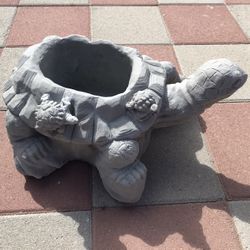 New Flower Pot Made Out Of Cement 10in H X 16in W