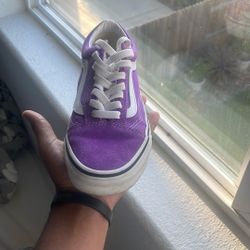 Old Skool White And Purple 