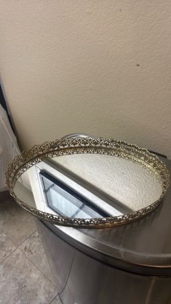 Glass jewelry deco plate