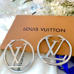 Silver Hoop Large 5cm Earrings 