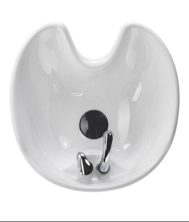 Ceramic professional shampoo bowl