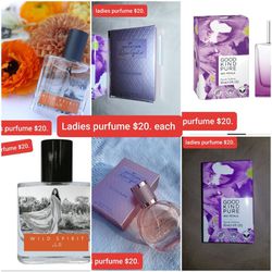 Ladies Perfume $20. Each 