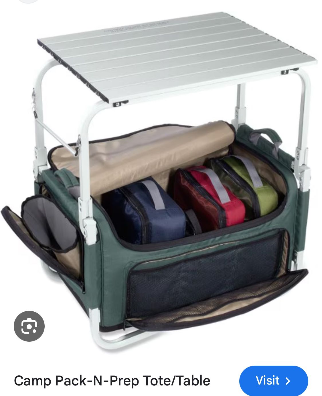 Camp Kitchen Aluminum Table And Cooler From Rei