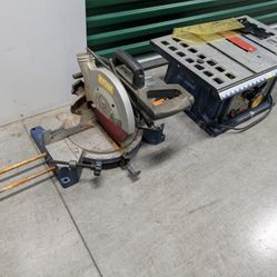Ryobi Chop Saw And Table Saw