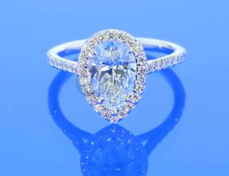 1.58 ct PEAR VS2 Excellent Diamond Ring