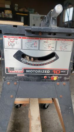 Old craftsman table saw