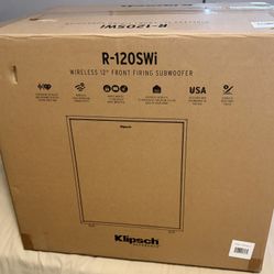 Klipsch R-120SWi Wireless Subwoofer – 12 In. Driver | 400W Peak | Deep, Chest-Rattling Bass