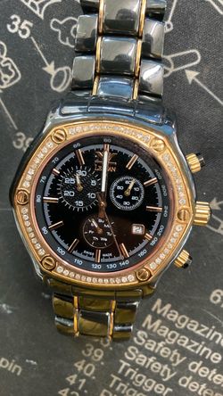 LeVian Swiss Made Chocolate watch with Diamond Encrusted bezel mo. 048/500