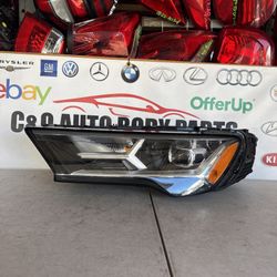 2020 2021 2022 2023 2024 AUDI Q7 SQ7 headlight headlamp left driver side LH used original OEM