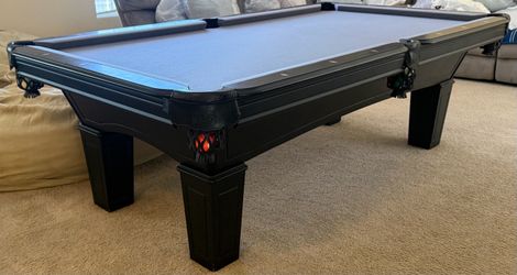 8FT Pool table - delivery/setup, any color felt & accessory kit included - 3pc slate