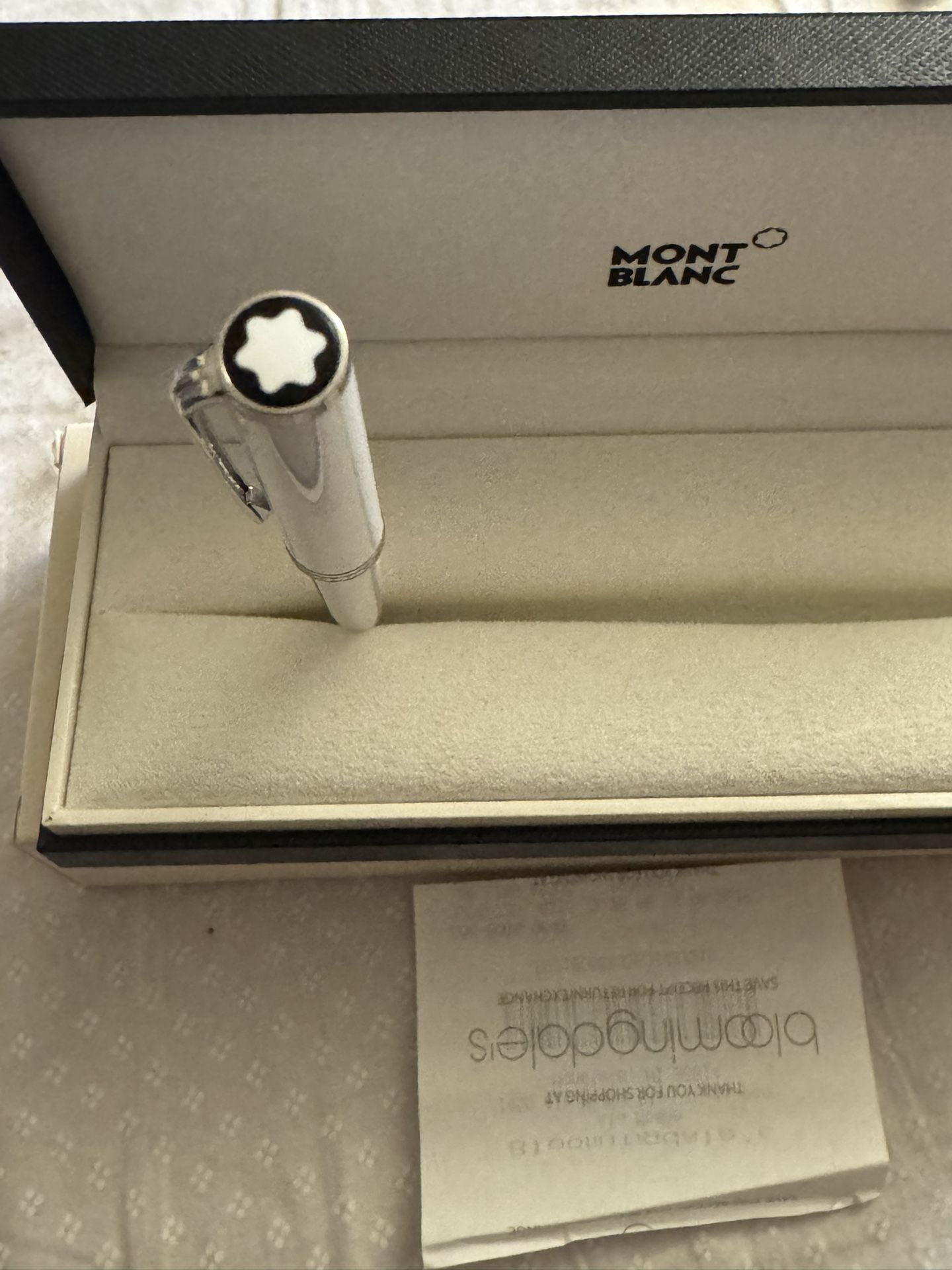 New Montblanc Pix White Ballpoint Pen MB114806 M Shaped Twist Germany Cash Or Bitcoin Only