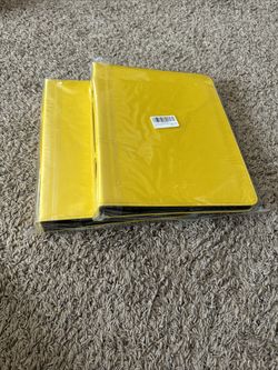 Two Binders 3 Ring Binders 9 Pocket 50 Page Binders
