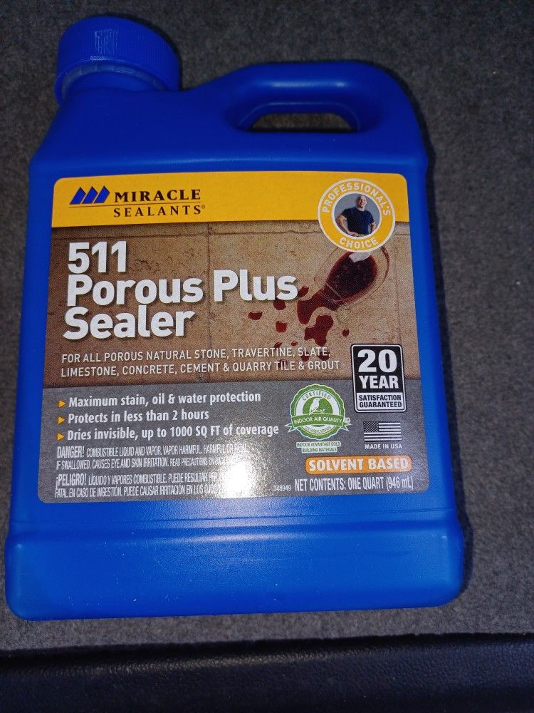 Tile and grout sealer $,25.