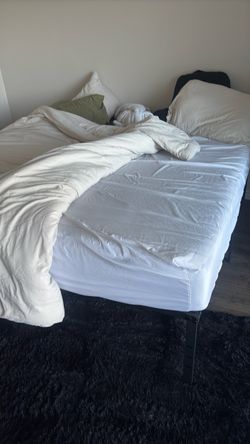 King size foam mattress with frame included