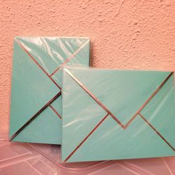 NEW 50 teal blue envelopes for 5in × 7in cards