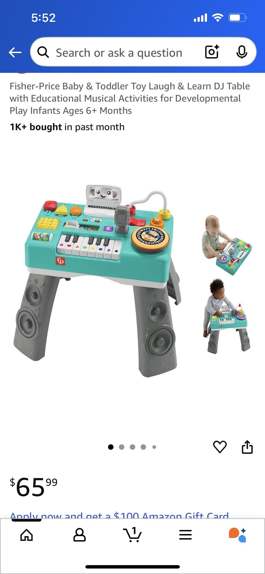 Kids Dj Booth Play Table